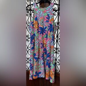 Pappagallo Pink and Blue Floral Dress